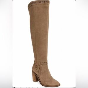 Vince Camuto Madolee Tan Knee-High Women's Suede Boots